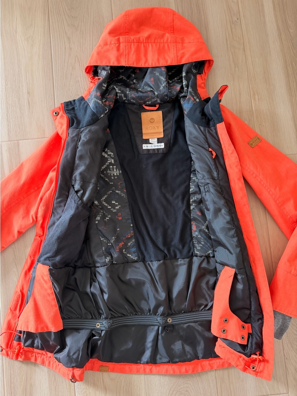 ROXY Andie DryFlight Ski Snowboard Jacket Insulated Orange - Size XS
